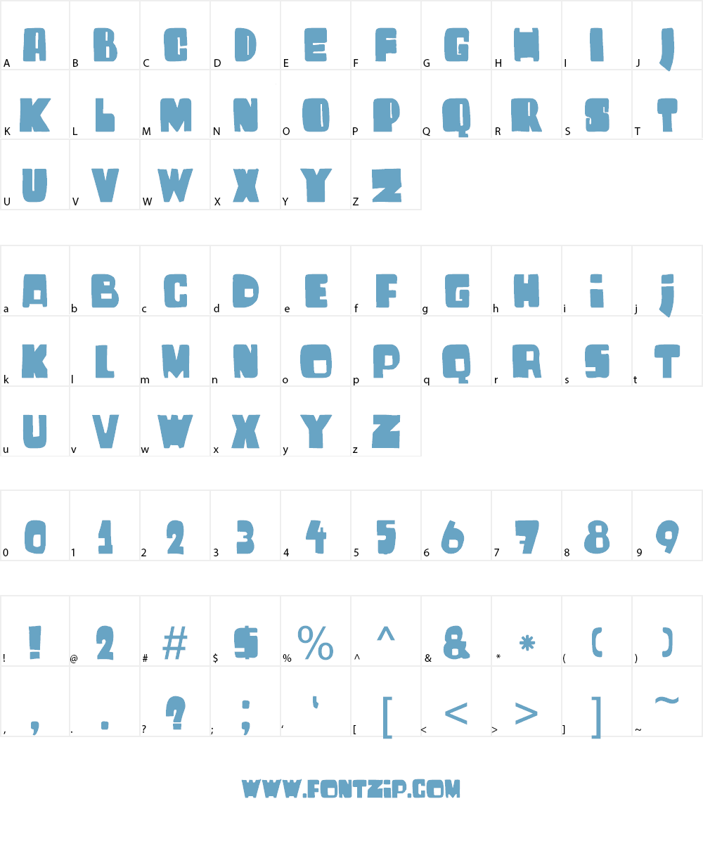 DK Harrumph Font Character